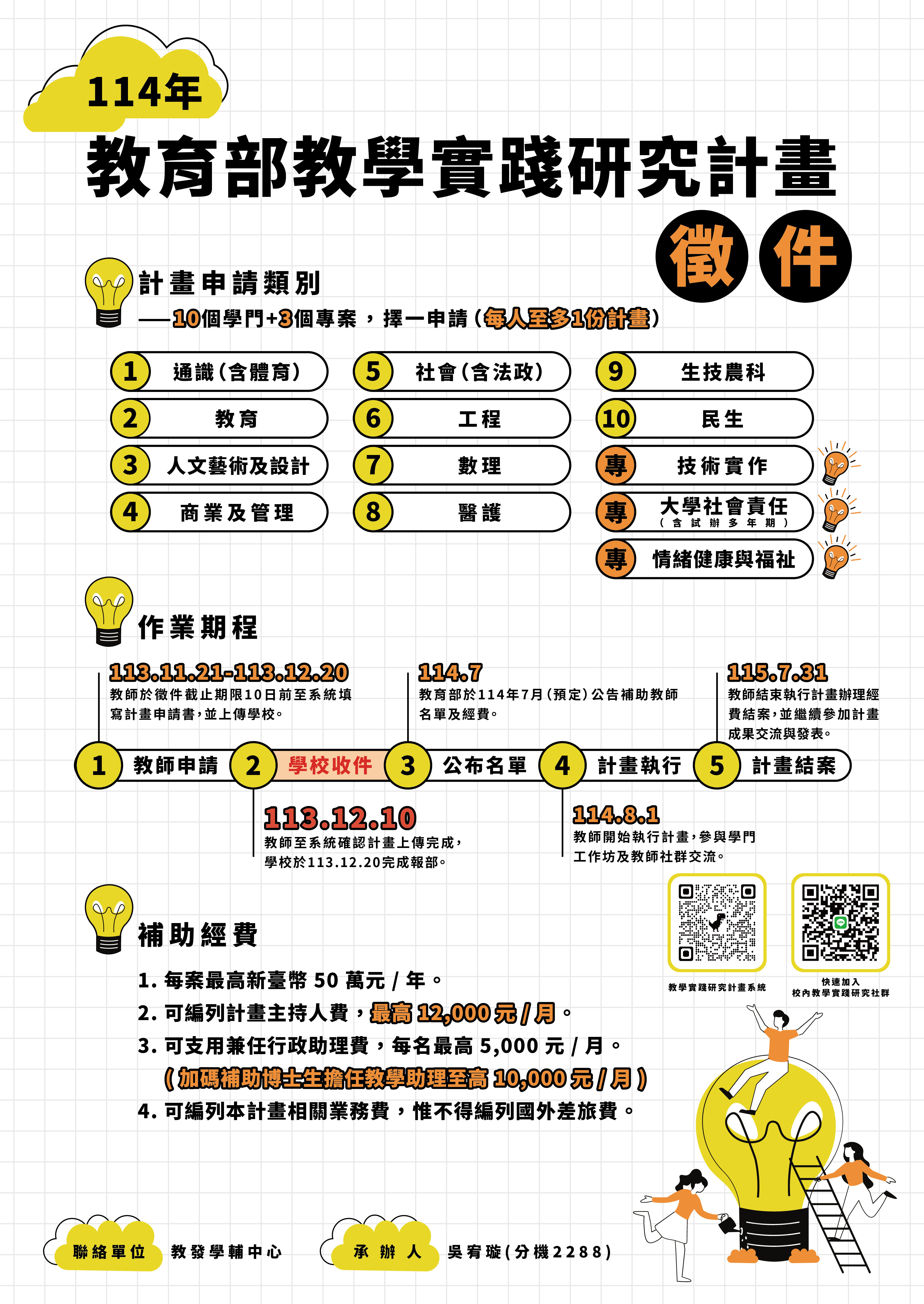 114年教學實踐研究計畫申請